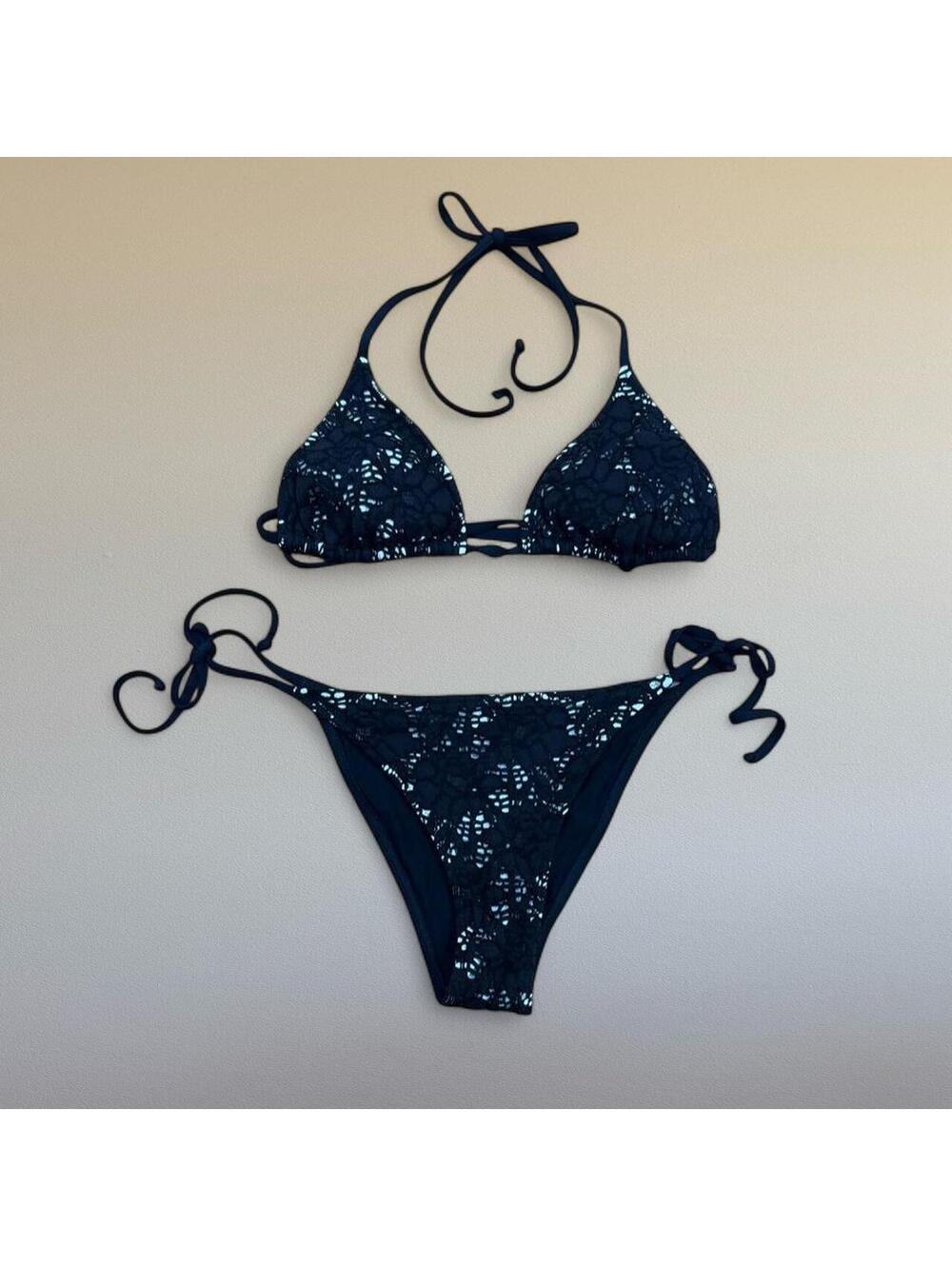 Moschino Swim black lace bikini Sz. M